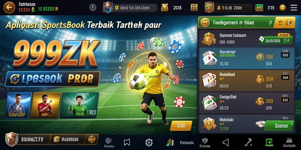 Tampilan gameplay menarik dari aplikasi Sportsbook 999ZK.