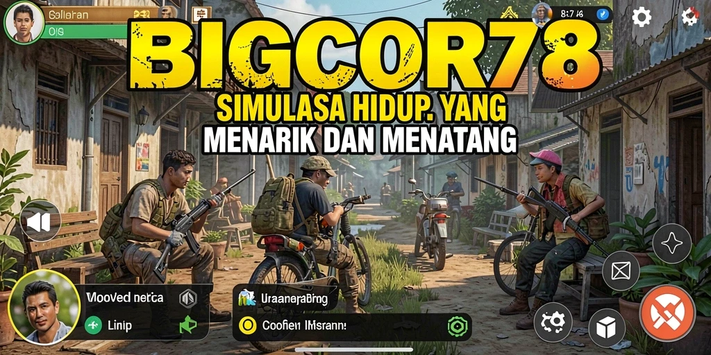Tampilan gameplay menarik dari simulator kehidupan BIGCOR78.