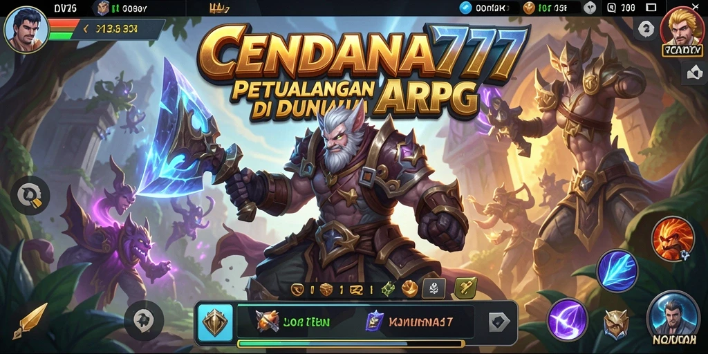 Tampilan gameplay seru dengan pertarungan epik di CENDANA777.