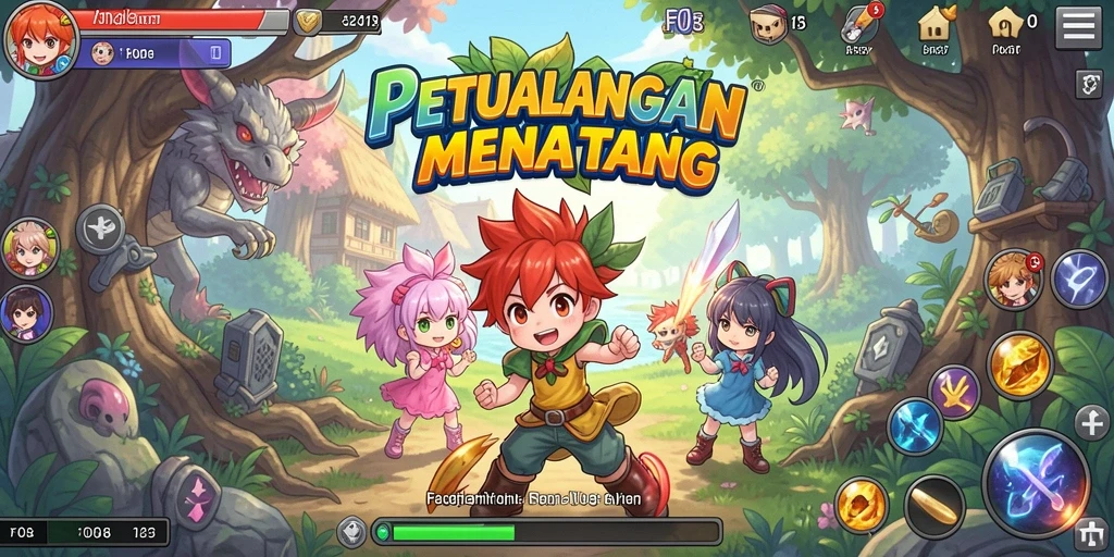 Tampilan gameplay seru penuh aksi dari F08.