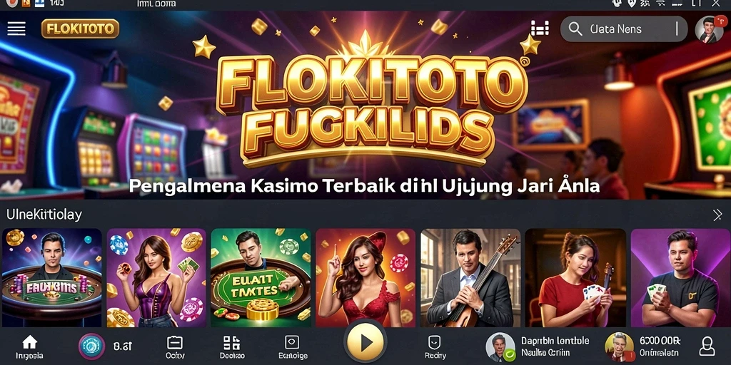 Tampilan gameplay seru dalam aplikasi Kasino FLOKITOTO.