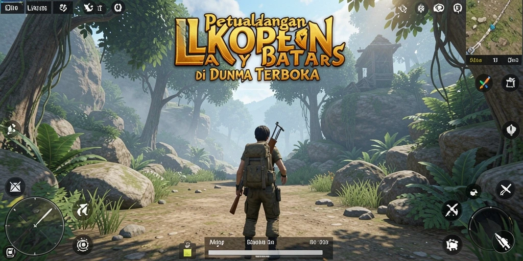 Tampilan menarik dari gameplay LKOPEN dalam dunia terbuka.