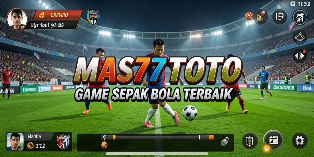 Tampilan menakjubkan dalam gameplay sepak bola yang seru.