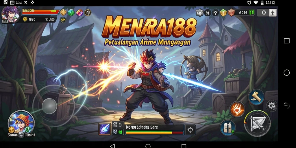 Tampilan menarik dari MENARA188 yang menunjukkan aksi pertarungan anime.