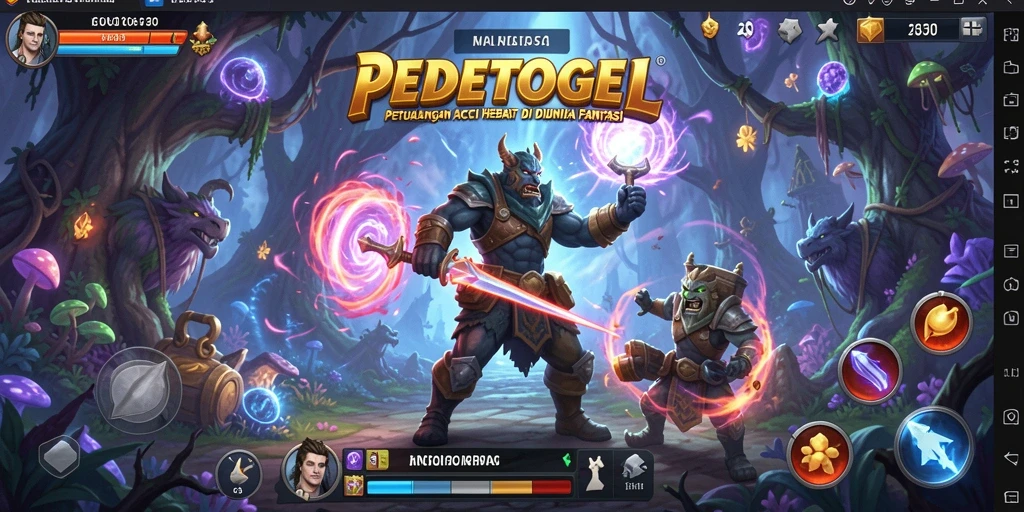 Tampilan gameplay PEDETOGEL yang mendebarkan dengan aksi seru.