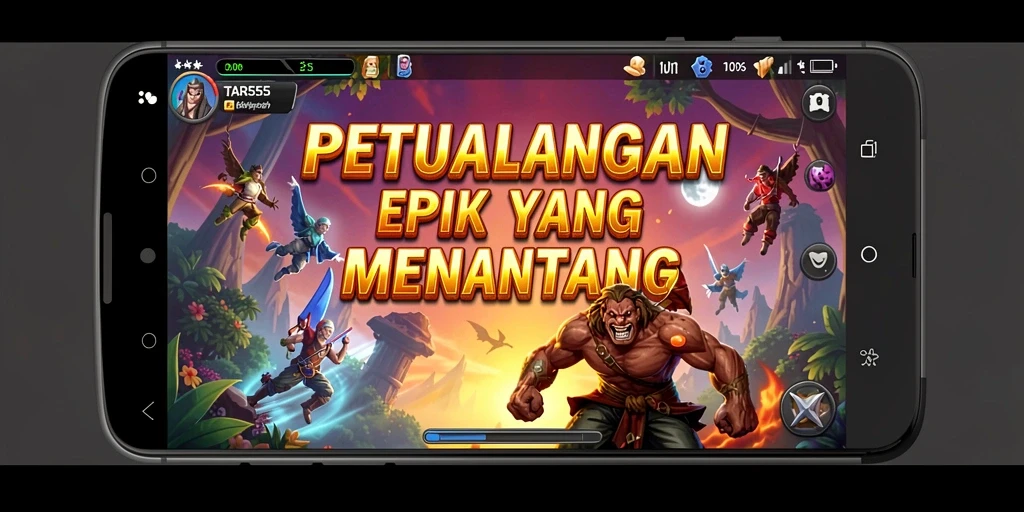 Tangkapan layar menunjukkan gameplay seru dalam TAR555 dengan aksi petualangan yang mendebarkan.