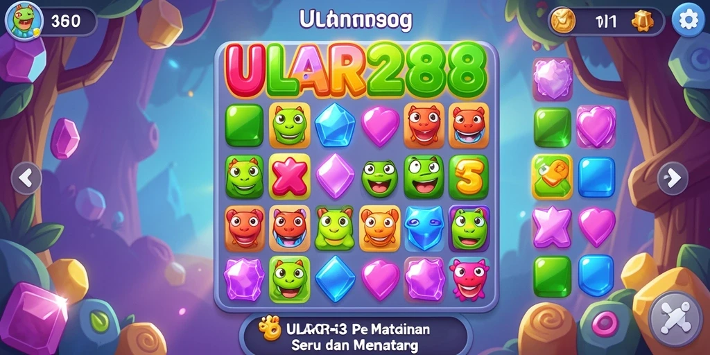 Tampilan gameplay seru ULAR288 yang penuh warna.