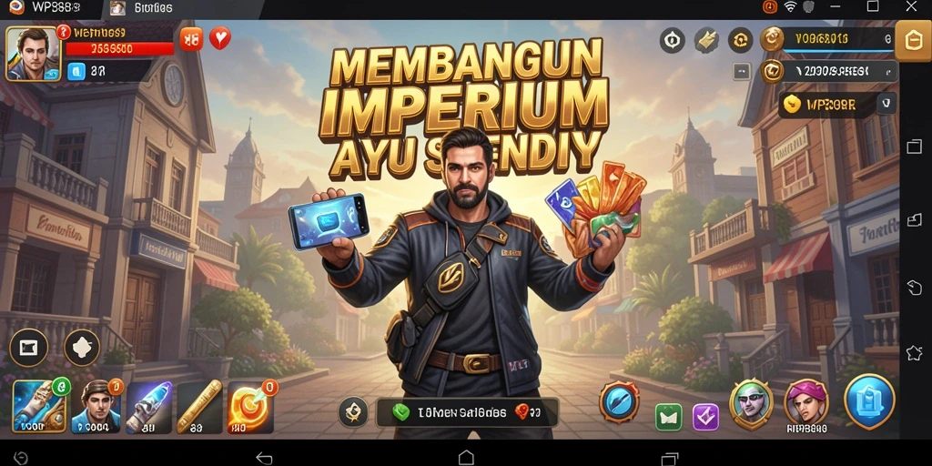 Tampilan gameplay WP888 yang memikat dengan elemen bisnis yang menarik.